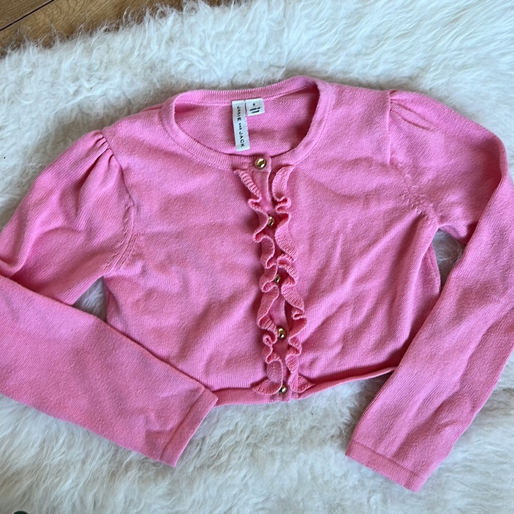 Girls Janie Jack Pink sweater